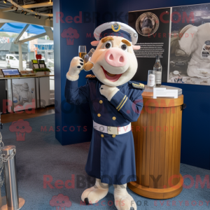 Costume mascotte de Navy...