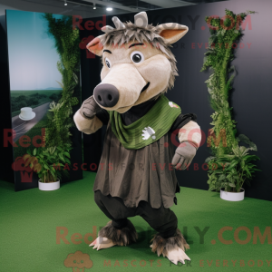 Wildschwein-Maskottchen-Kos...