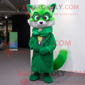 Green Fox maskot kostume...
