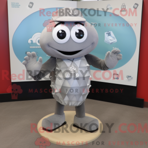 Grå forlovelsesring maskot...