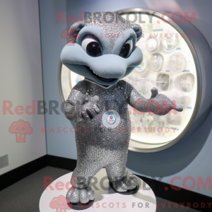 Grå forlovelsesring maskot...