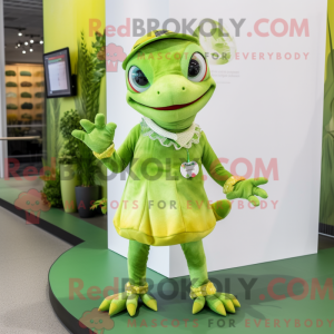 Postava maskota Lime Green...
