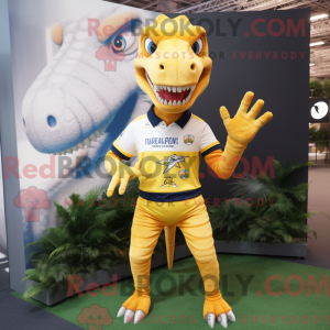 Yellow Coelophysis mascot...