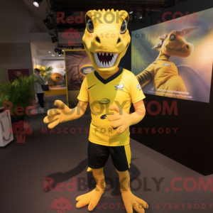 Gul Coelophysis maskot...