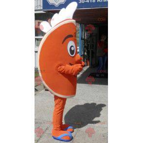 Oransje kvart maskot. Sitrus maskot - Redbrokoly.com