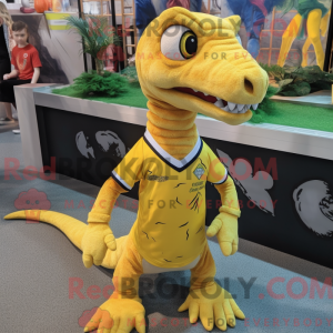 Yellow Coelophysis mascot...