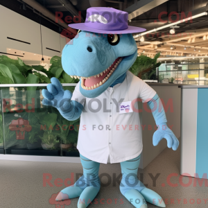 Lavendel Iguanodon maskot...