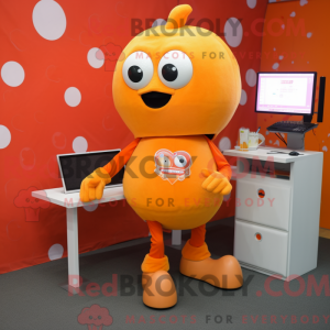 Orange Computer mascot...
