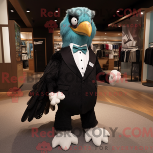 Teal Haast S Eagle mascot...