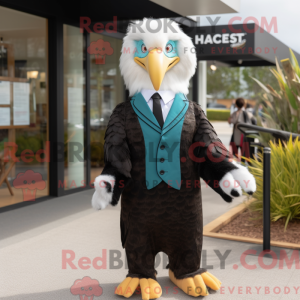 Teal Haast S Eagle mascot...