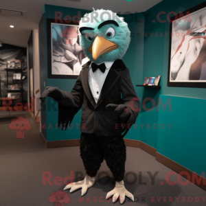 Teal Haast S Eagle mascot...
