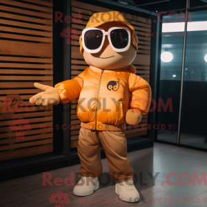 Goudoranje mascottekostuum...