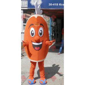 Orange kvartmaskot. Citrus maskot - Redbrokoly.com