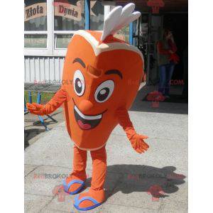 Oranžový čtvrt maskot. Citrusový maskot - Redbrokoly.com