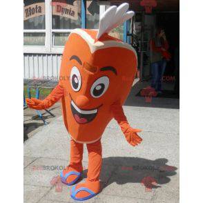 Mascotte de quartier d'orange. Mascotte d'agrume -