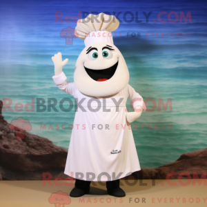 Wit Paella-mascottekostuum...