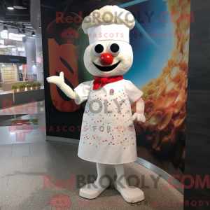 Wit Paella-mascottekostuum...
