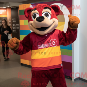 Maroon Rainbow mascot...