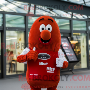 Rode Currywurst mascotte...