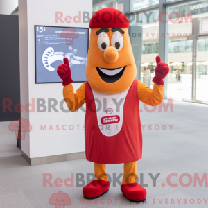 Rode Currywurst mascotte...