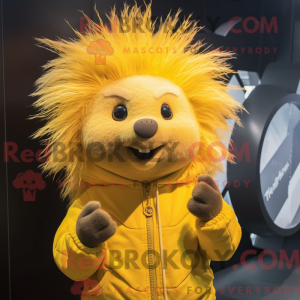 Gul Porcupine maskot...