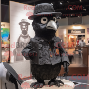 Sort Quail maskot...