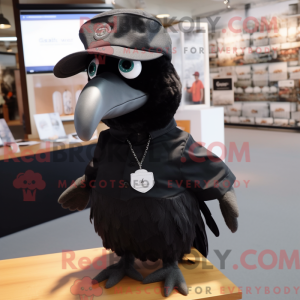 Sort Quail maskot...