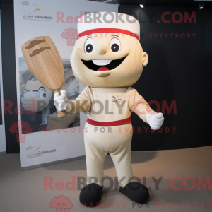 Cream Knife Thrower mascot...