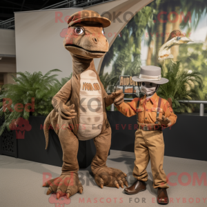 Brown Coelophysis mascot...