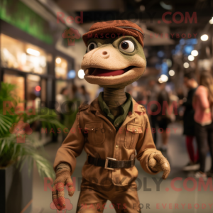 Brown Coelophysis mascot...