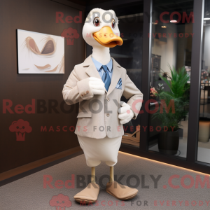 Maskotdraktfigura Beige...