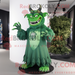 Forest Green Demon mascot...