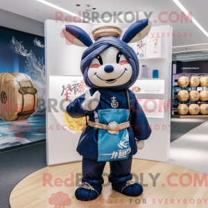 Navy Samurai maskot kostume...