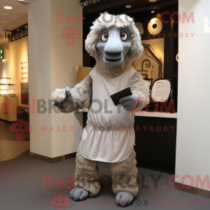 Grå Camel maskot kostume...