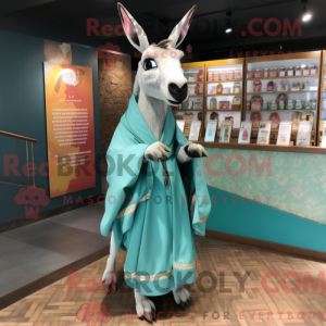 Postava maskota Teal Donkey...