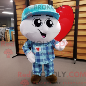 Sky Blue Heart mascotte...