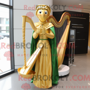 Gouden Keltische harp...