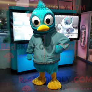 Disfraz de mascota de Teal...