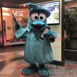 Disfraz de mascota de Teal...