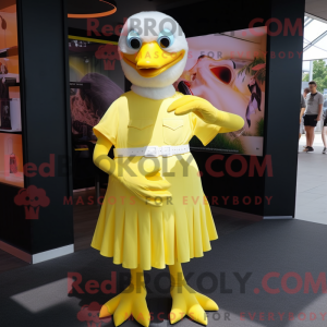 Citrongul Albatross maskot...