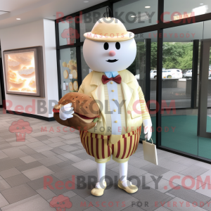 Creme hamburger maskot...