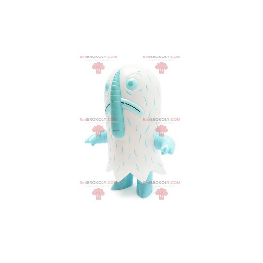 Yeti monstro branco mascote fantasma - Redbrokoly.com