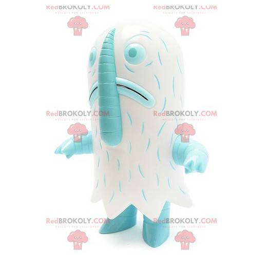 Yeti bílé monstrum duch maskot - Redbrokoly.com