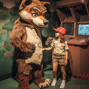 Figura de máscara de lobo...