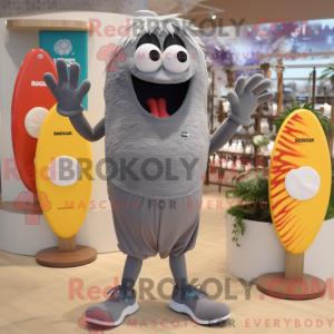 Grå Shakshuka maskot...