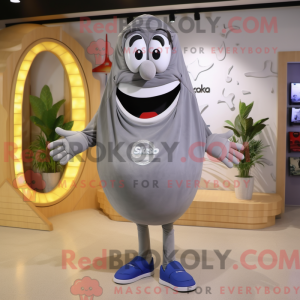 Grå Shakshuka maskot...