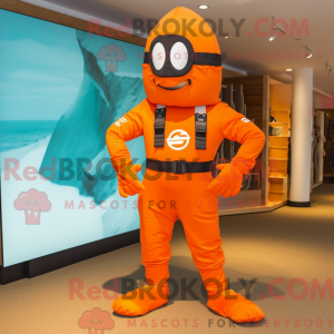 Postava maskota Orange Para...