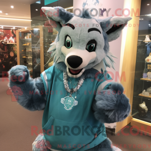 Postava maskota Teal Hyena...