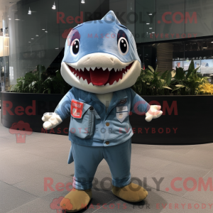 Shark mascot costume...