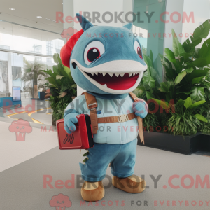 Shark mascot costume...